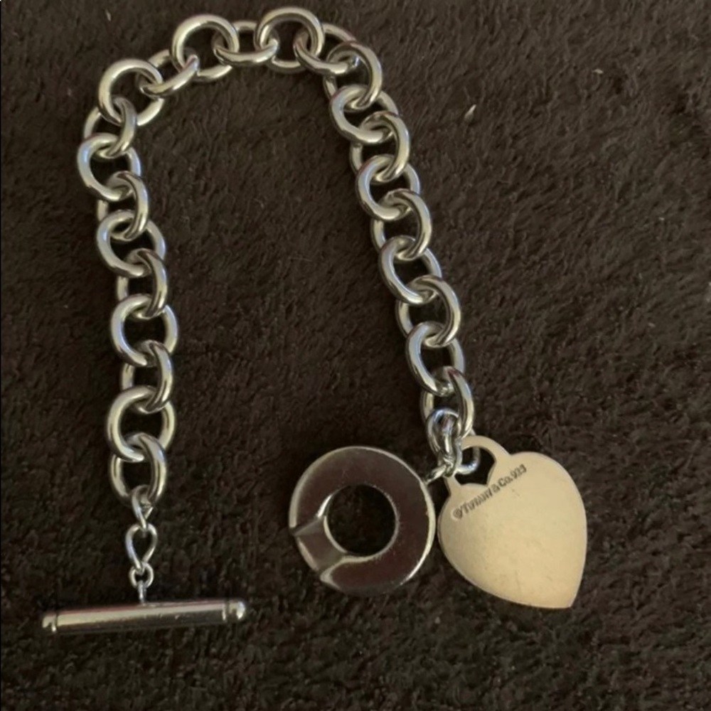 Authentic Tiffany & Co .925 Sterling Silver Toggle Bracelet- 7.5”